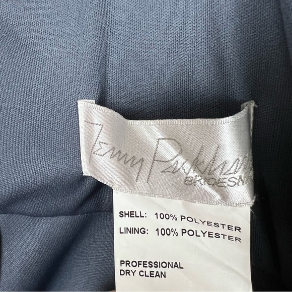 JENNY PACKHAM Twist Halter Neck Trumpet Gown BRIDESMAID DRESS SILVERSTONE  4 - Picture 7 of 8